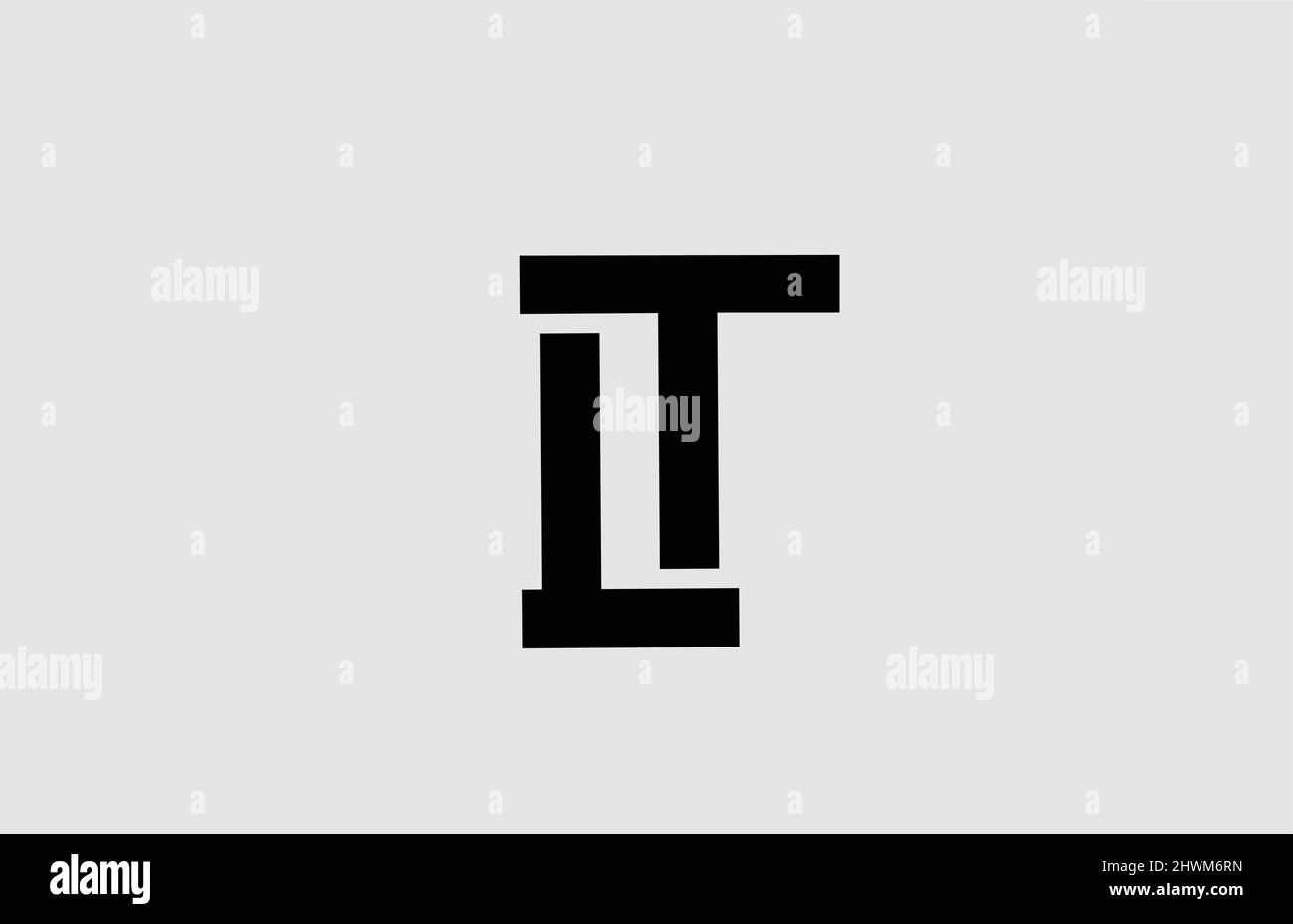 alphabet I letter logo icon with line design. Black and white template ...