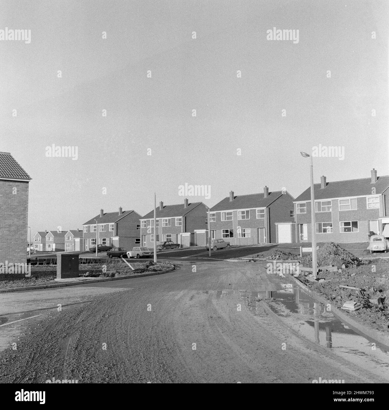 Spencerbeck and Hemlington Estates. 1972. Stock Photo
