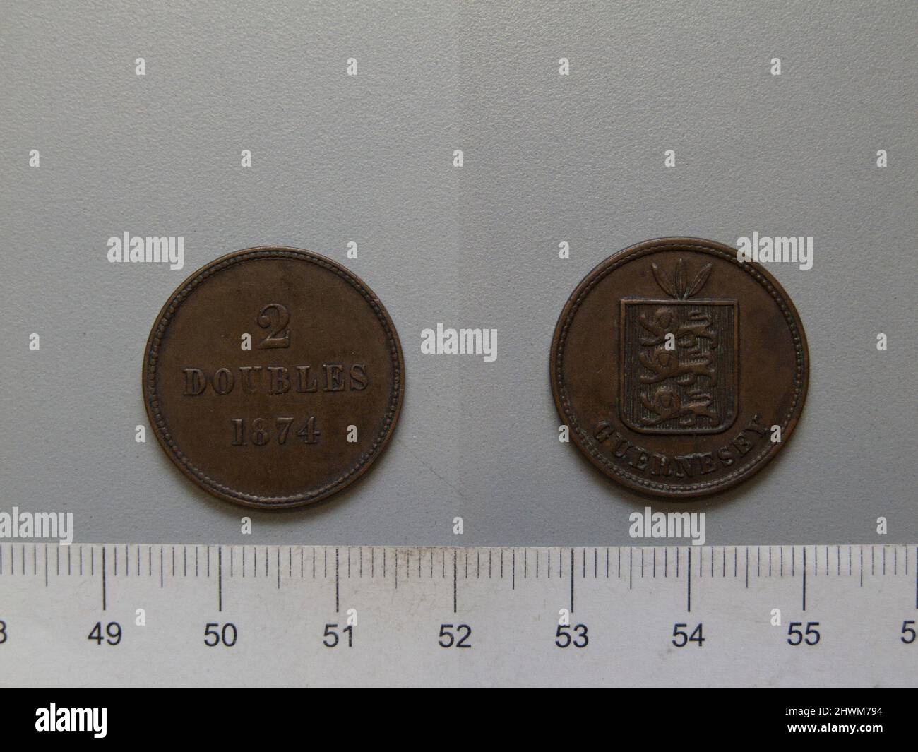 2-doubles-from-guernsey-mint-guernsey-stock-photo-alamy