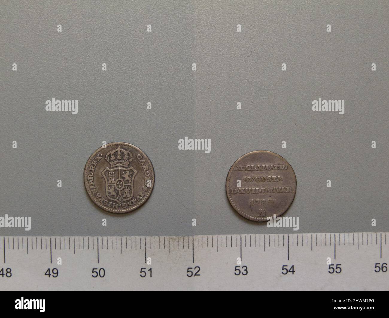 Medal of Charles IV. Ruler Charles IV, King of Spain, Spanish, 17481819, ruled 17881808