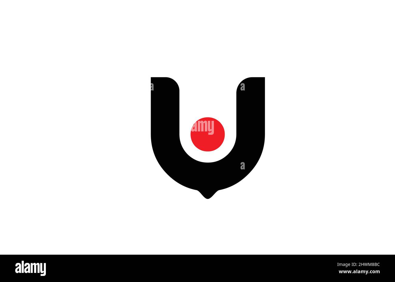 black white W alphabet letter logo icon design. Creative template for ...