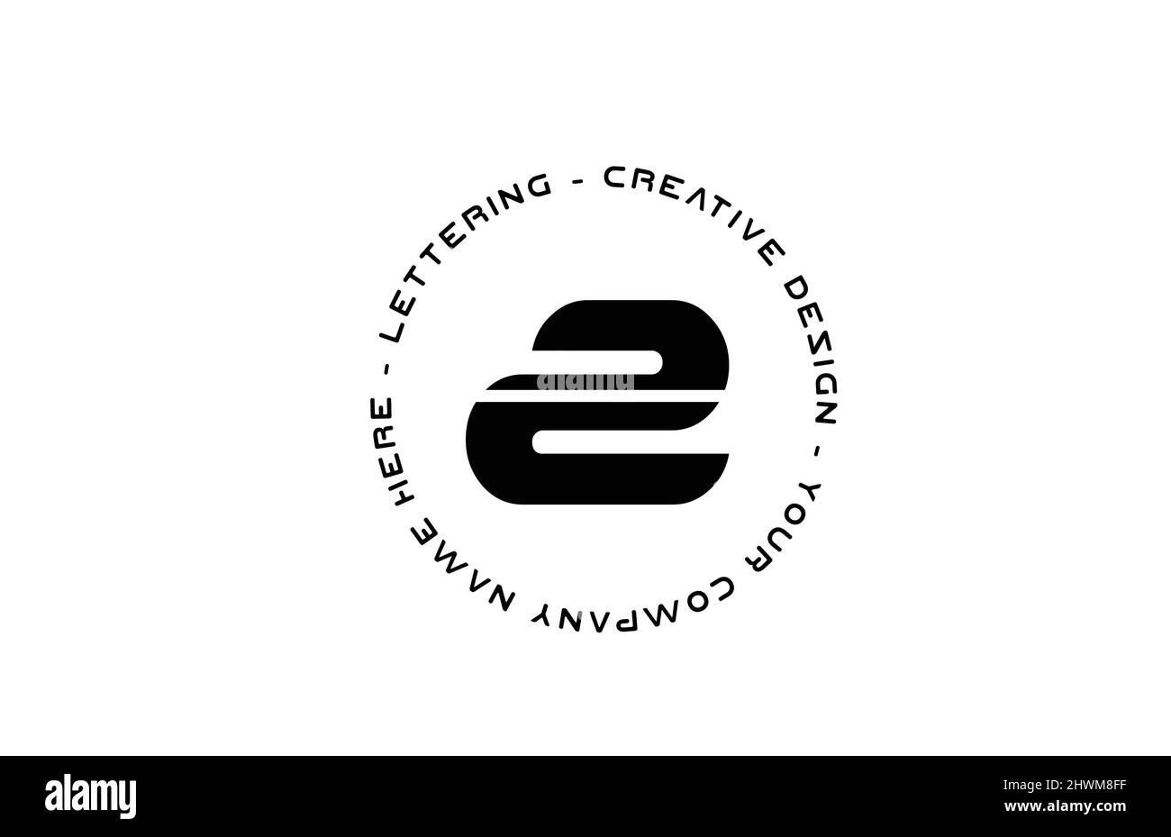 black and white circle Z alphabet letter logo icon design. Creative ...