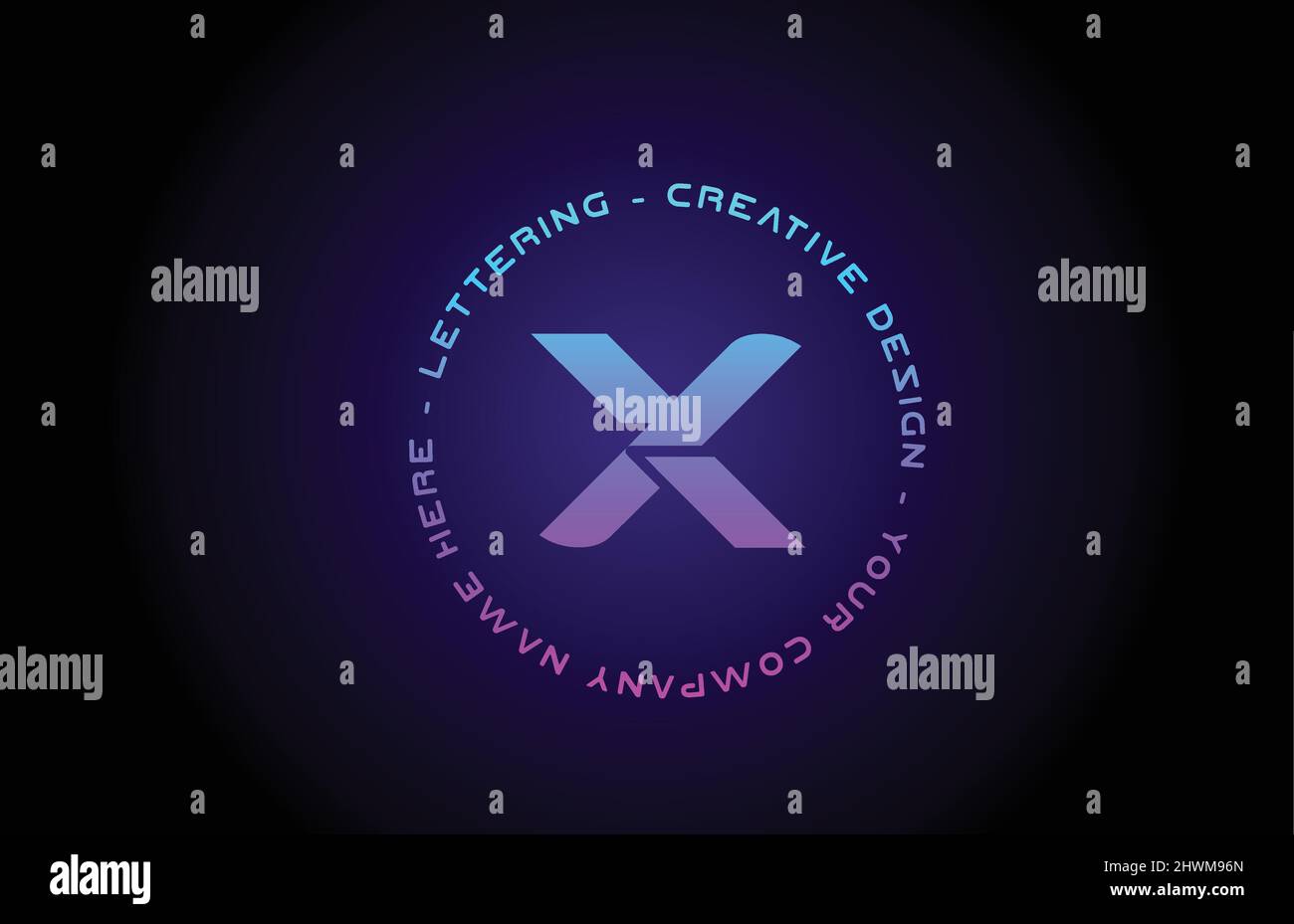 X text alphabet letter logo icon design. Creative template for business ...