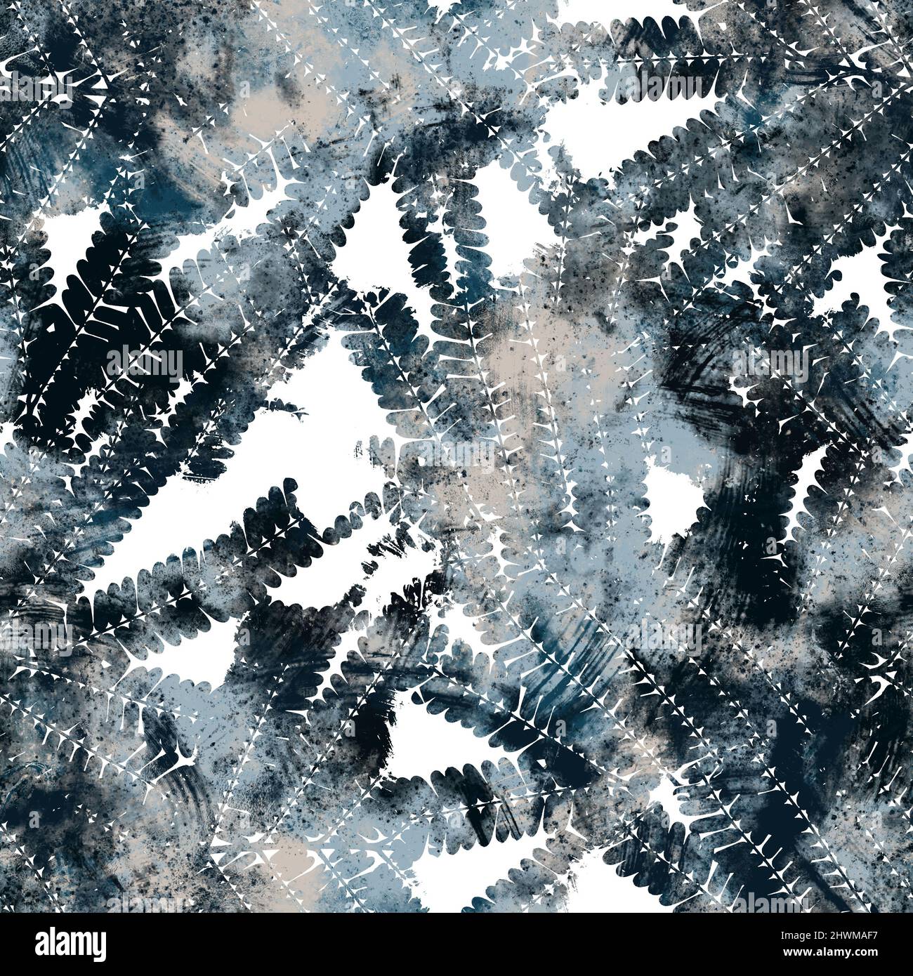 Seamless navy blue and white abstract grungy seamless surface pattern ...
