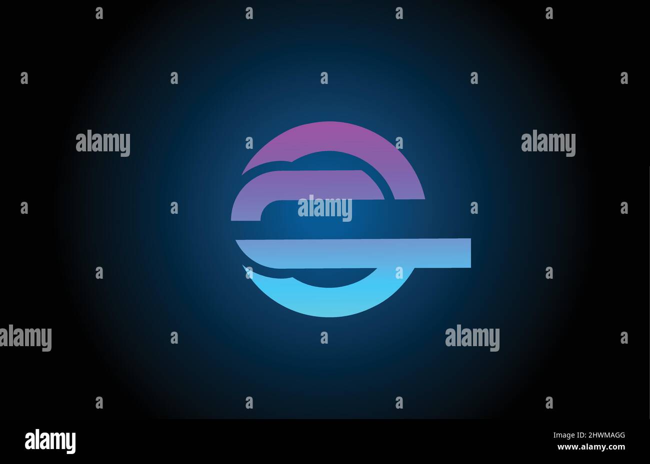C blue alphabet letter logo icon with line design. Creative template ...