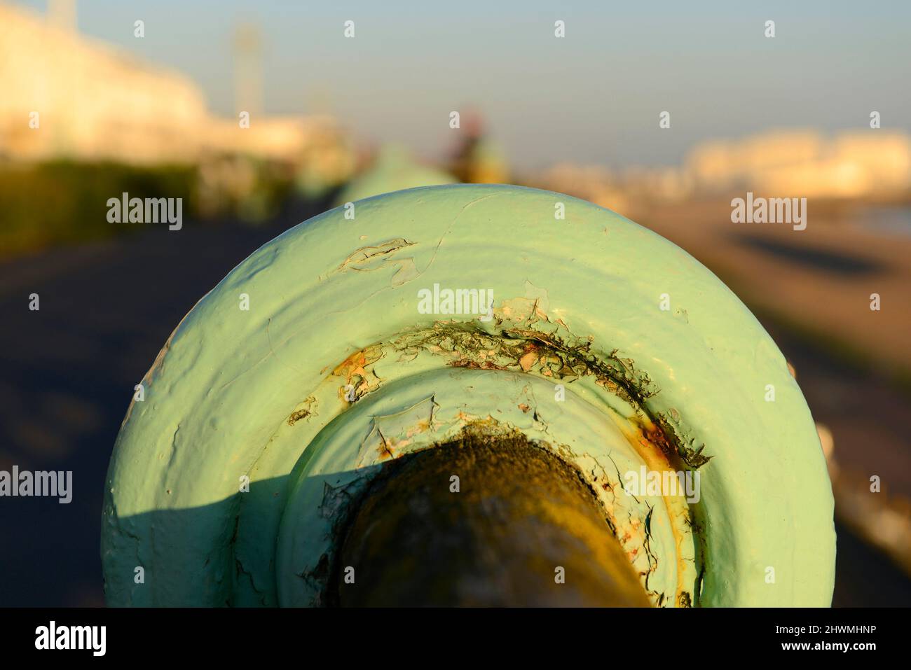 Railings at the seafront in Brighton, UK Stock Photo Alamy