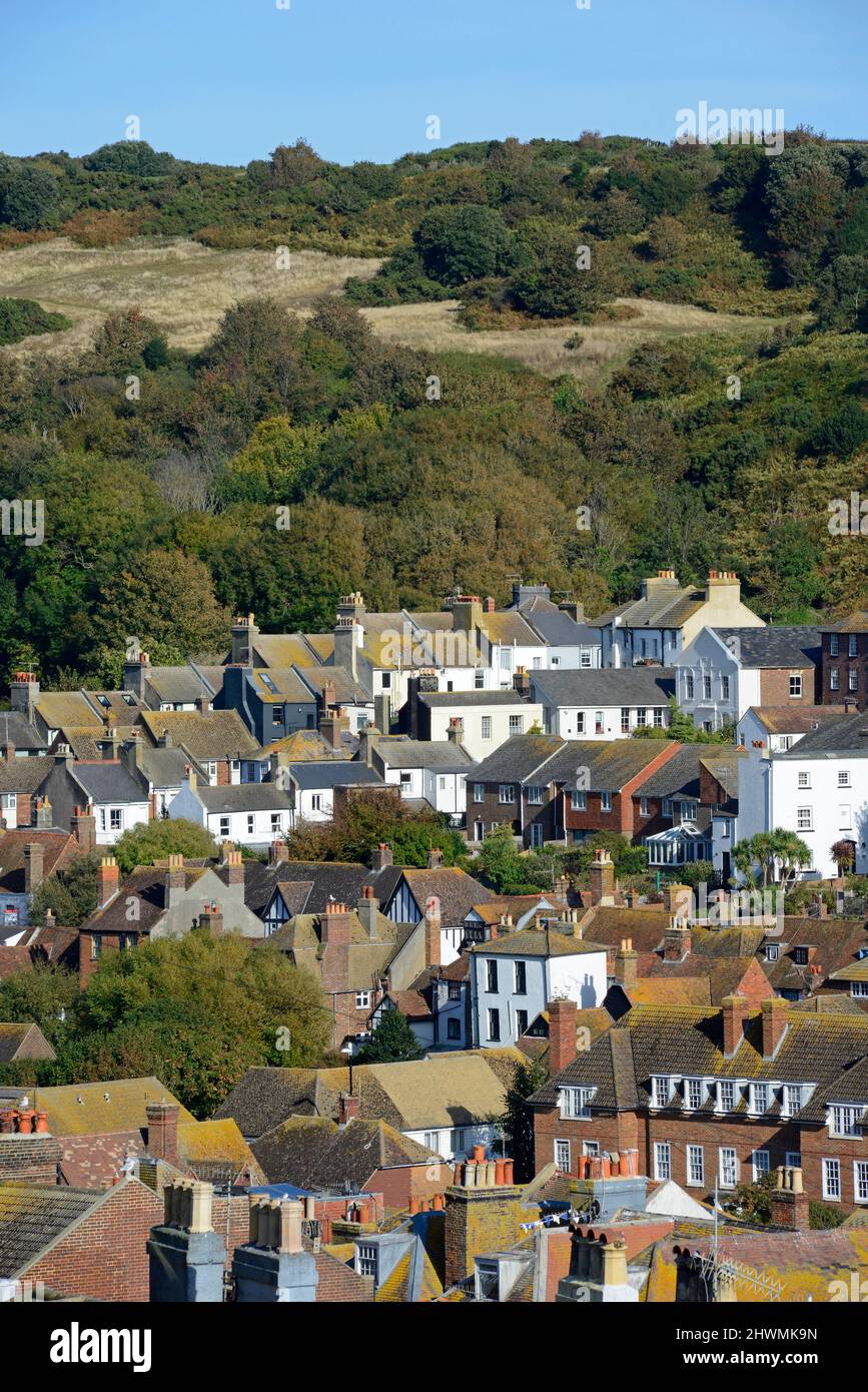 A view of Hastings old town, Hastings, East Sussex, UK Stock Photo Alamy