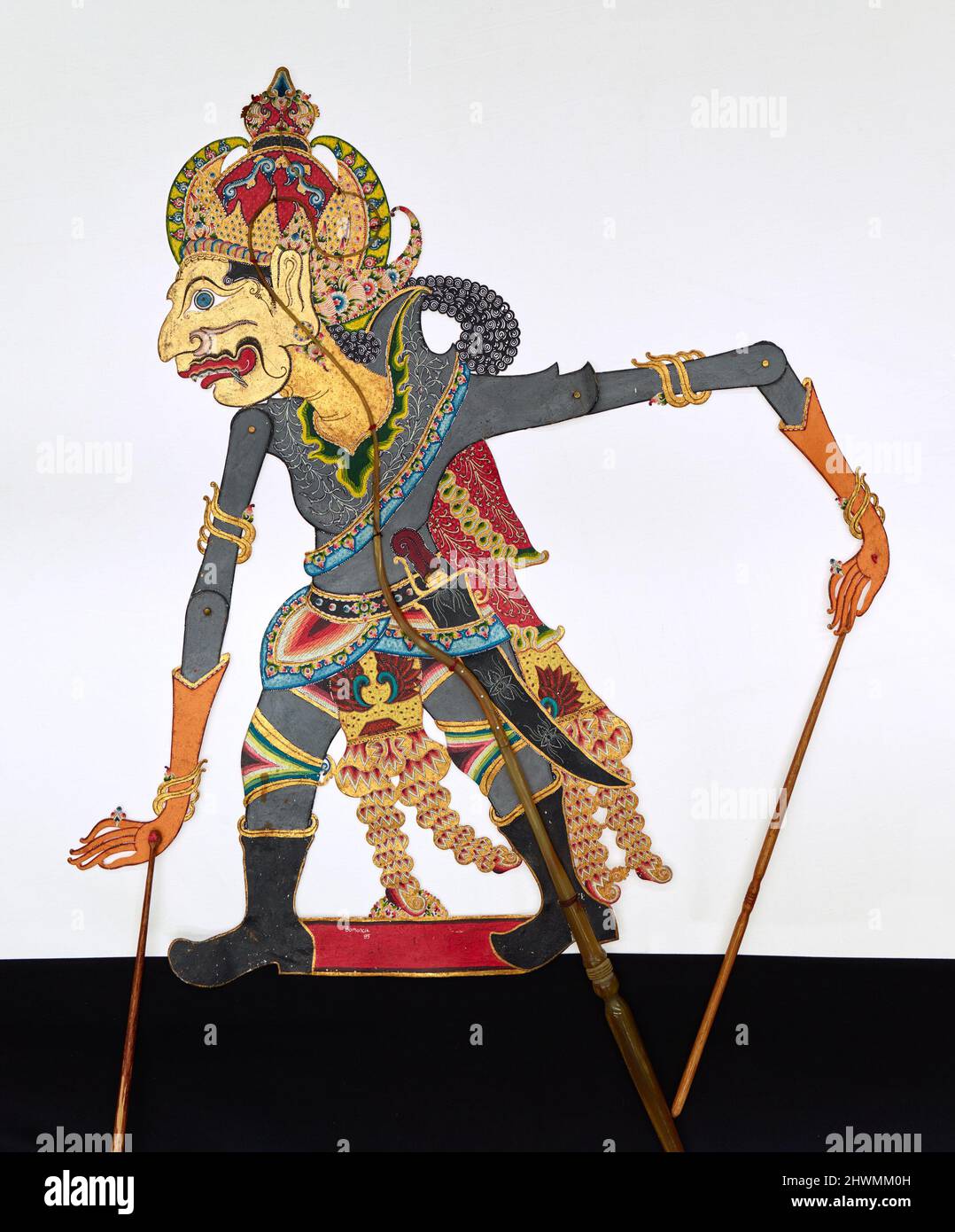 Shadow Puppet (Wayang Kulit) of Boma or Bomancik. Maker Ki Enthus
