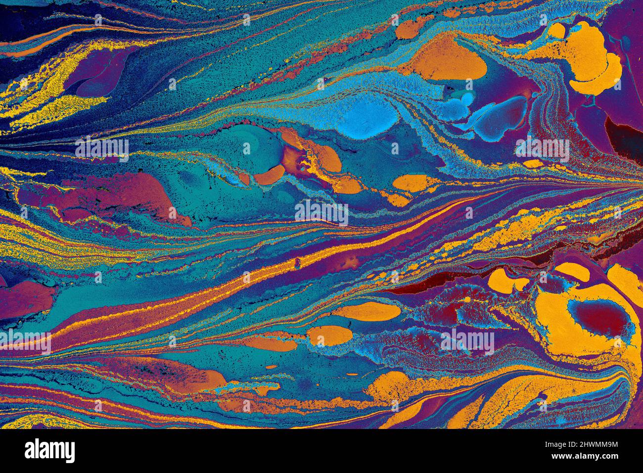 Ebru marble effect pattern design for print Stock Photo - Alamy