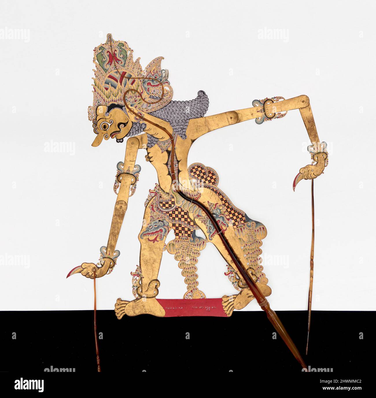 Shadow Puppet (Wayang Kulit) of Tuguwasesa, from the set Kyai Nugroho. Maker Ki KertiwandaMaker