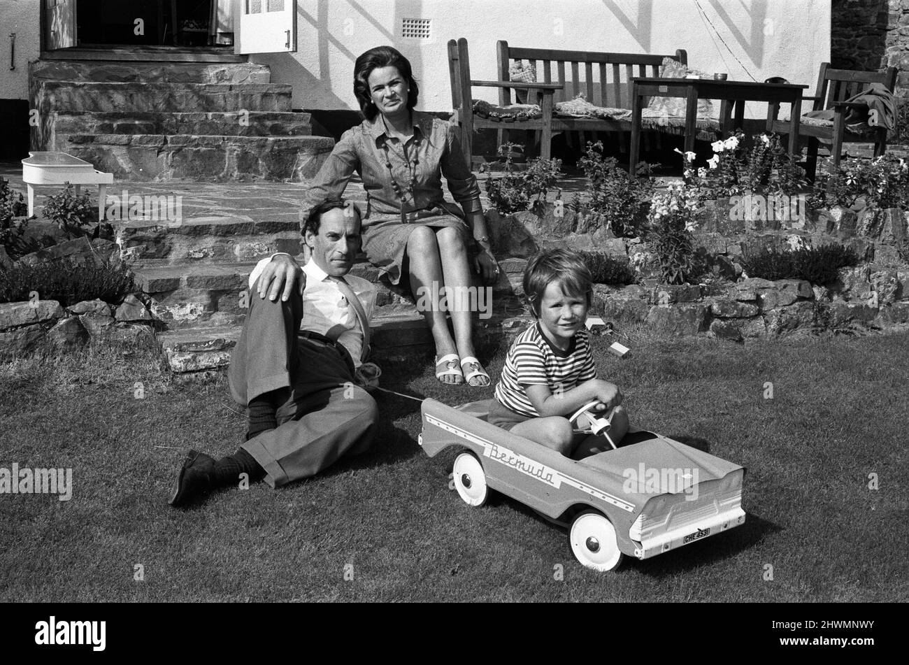 Jeremy Thorpe, his second wife Marion and his four year old son Rupert
