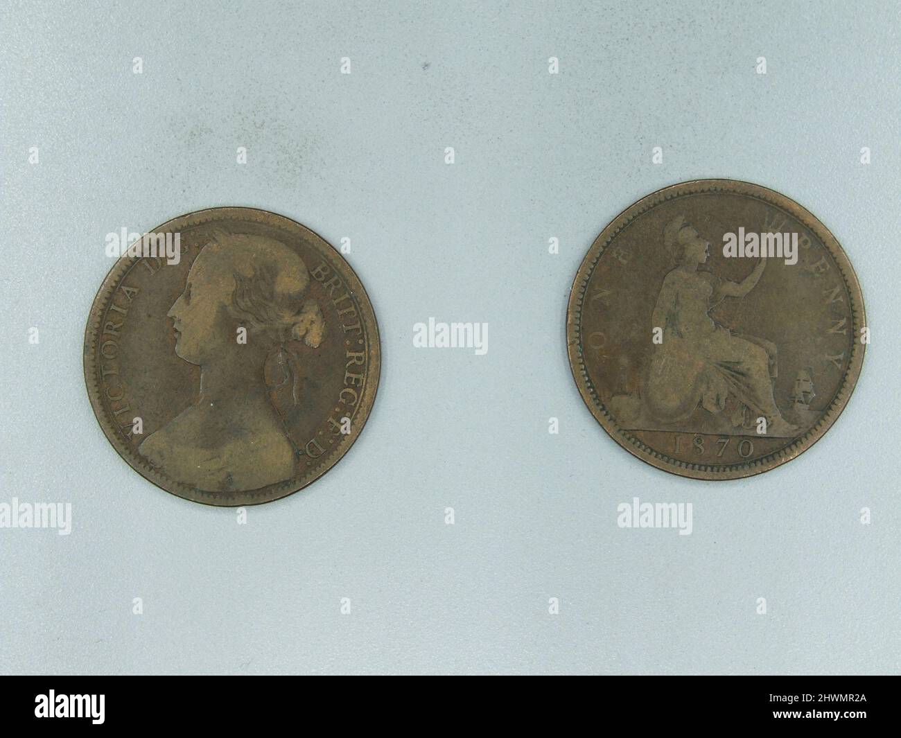1 Penny of Victoria, Queen of Great Britain. Ruler Victoria, Queen of