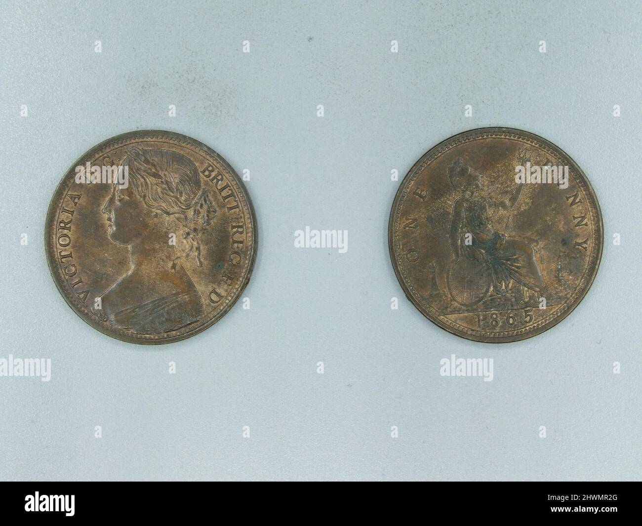 1 Penny of Victoria, Queen of Great Britain. Ruler Victoria, Queen of