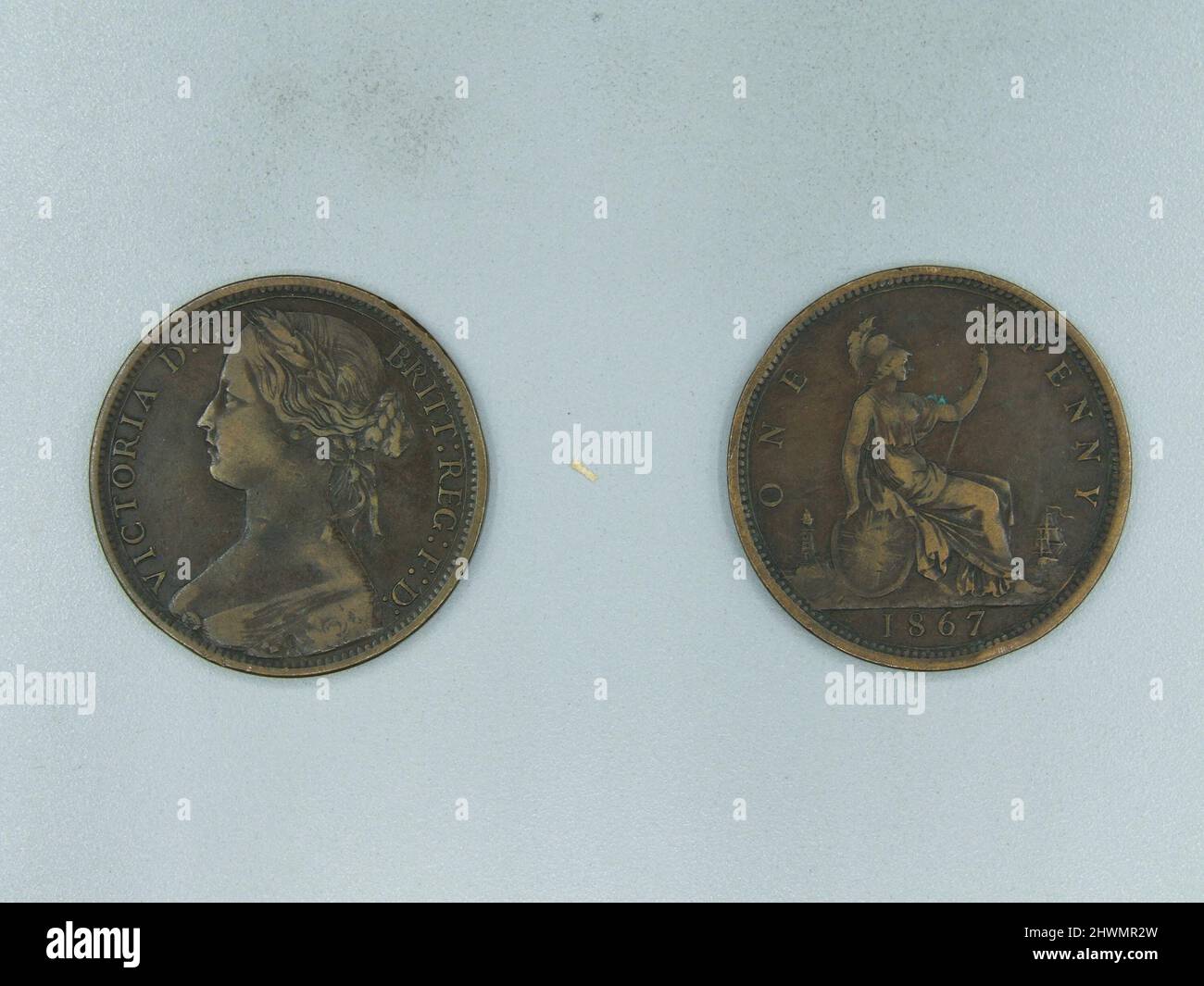 1 Penny of Victoria, Queen of Great Britain. Ruler Victoria, Queen of