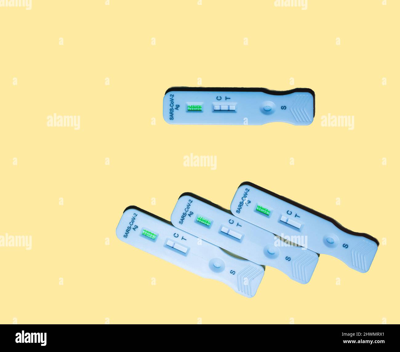 Covid 19 positive and negative antigen test to confirm if there is