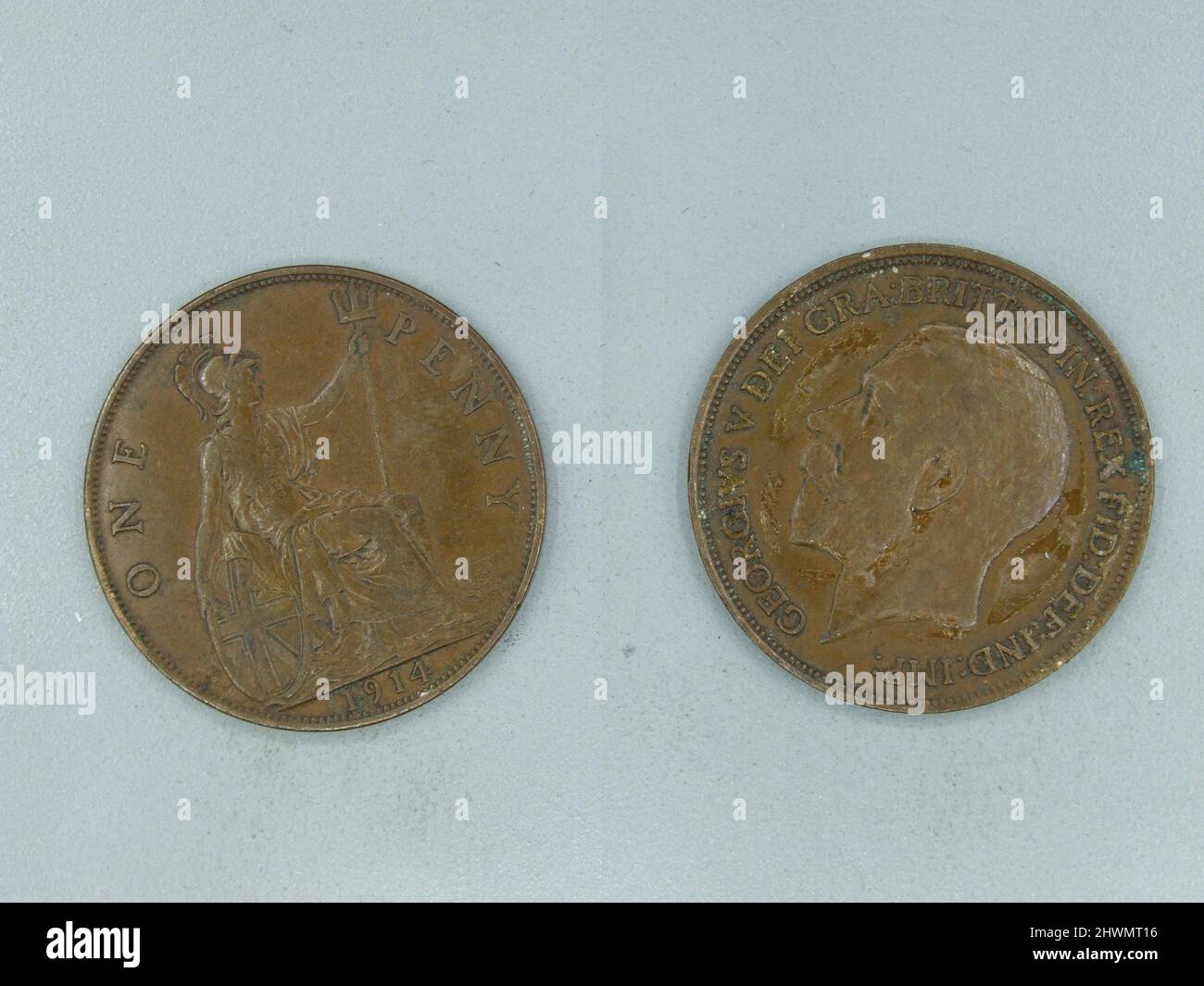 1 Penny of George V, King of Great Britain. Ruler: George V, King of ...
