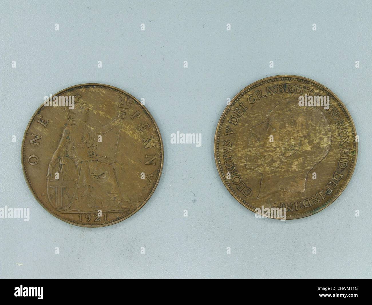 1 Penny of George V, King of Great Britain. Ruler: George V, King of ...