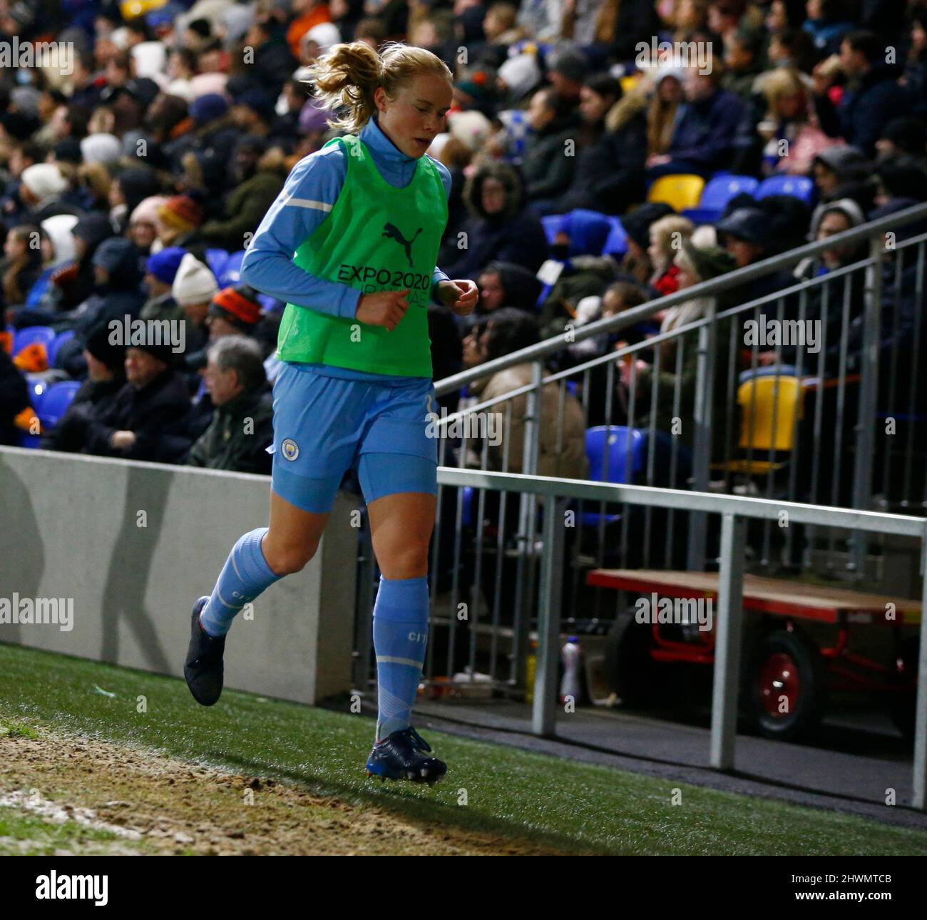 WIMBLEDON, United Kingdom, MARCH 05: during The FA Women's Continental Tyre League Cup Final 2022 between Chelsea and Manchester City at The Cherry Re Stock Photo