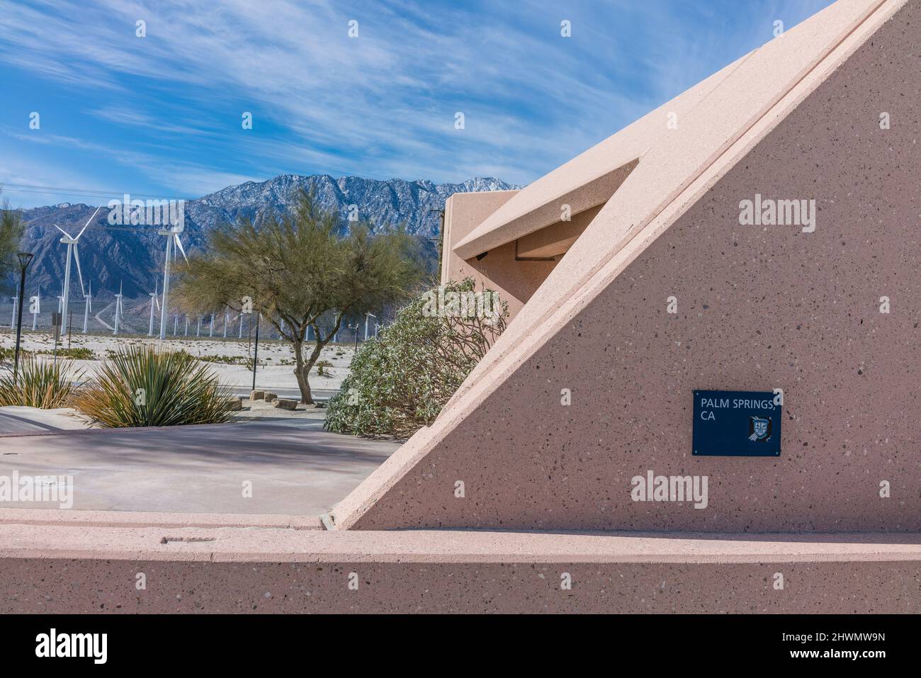 Palm Springs, California train station Stock Photo Alamy