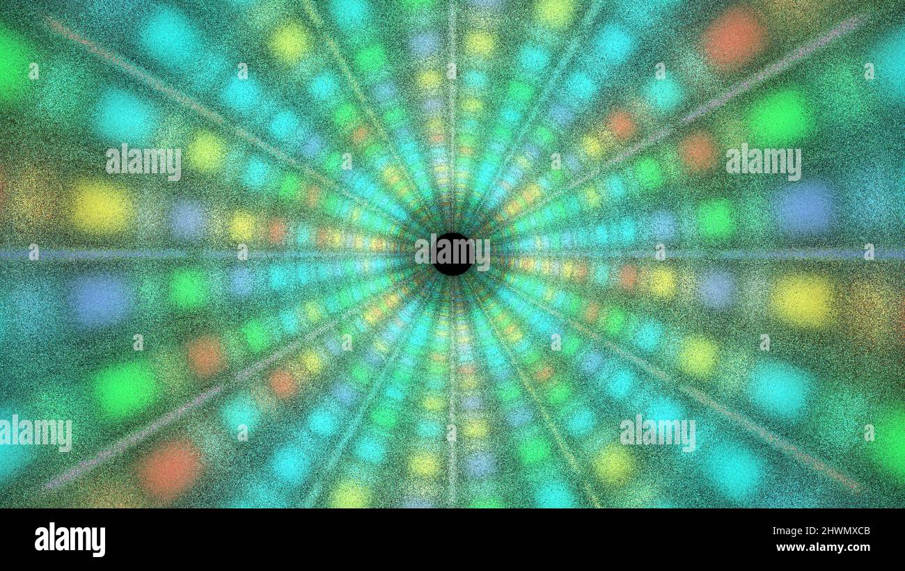 Stage Light Tunnel. Green screen background. 3d Rendering Stock Photo Alamy
