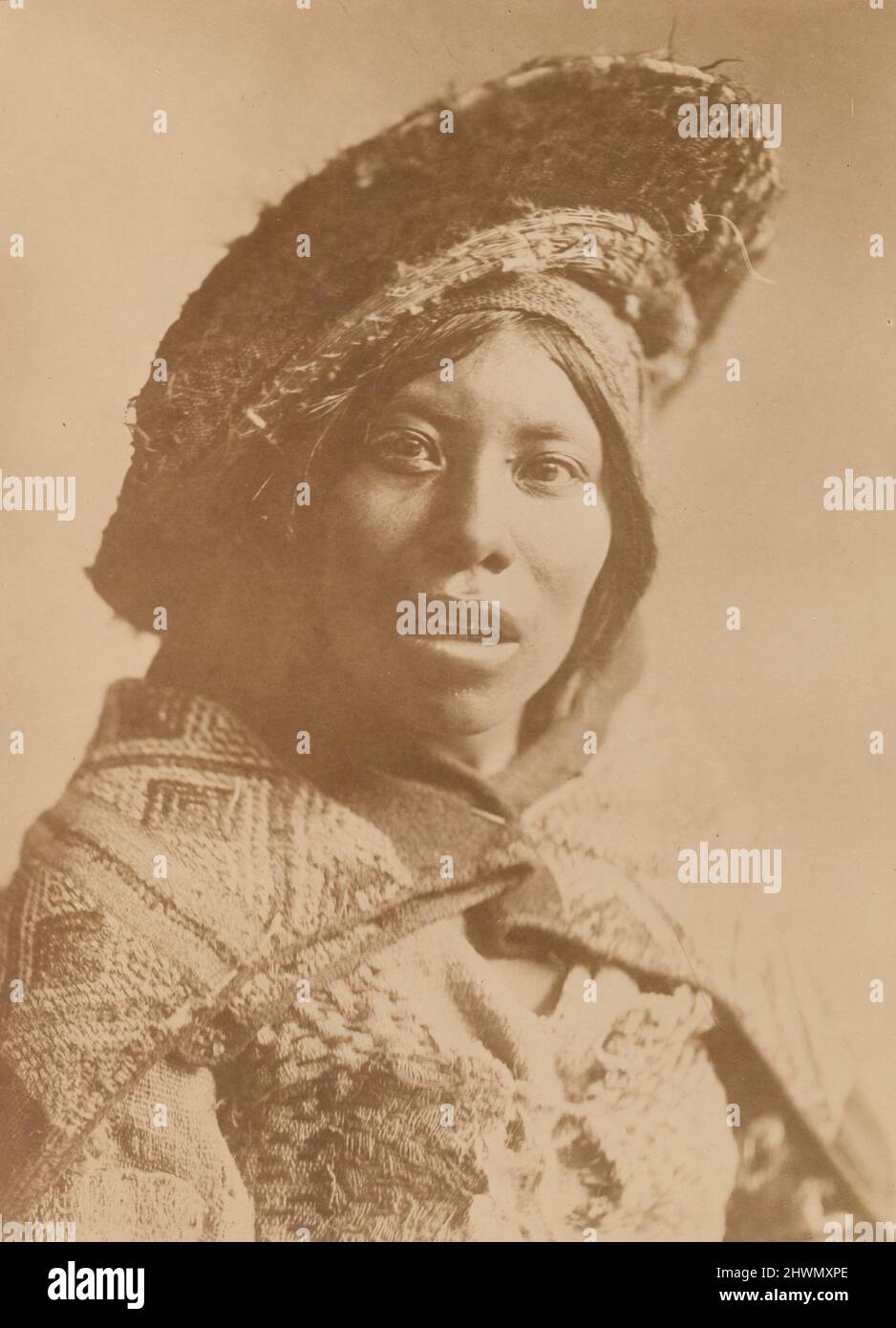 Wife of Miguel Juispe, Inca Chief, Cusco.  Artist: Miguel Mancilla, Peruvian, 1879–1953 Stock Photo