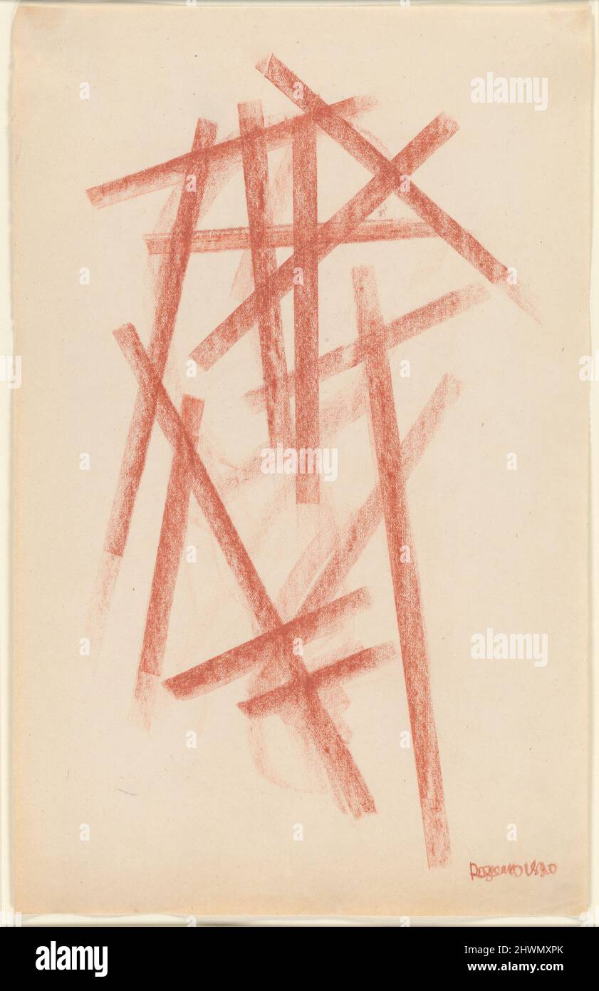 Linear Composition.  Artist: Alexander Rodchenko, Russian, 1891–1956 Stock Photo