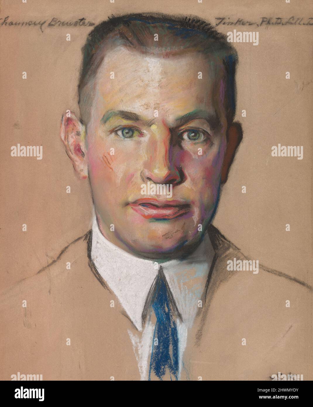 Chauncey B. Tinker B.A. 1899, Prof of English 1914. Artist William