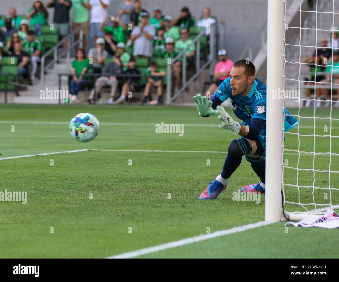 Austin, Texas, USA. March 6, 2022 Austin FC goalkeeper Brad Stuver (1