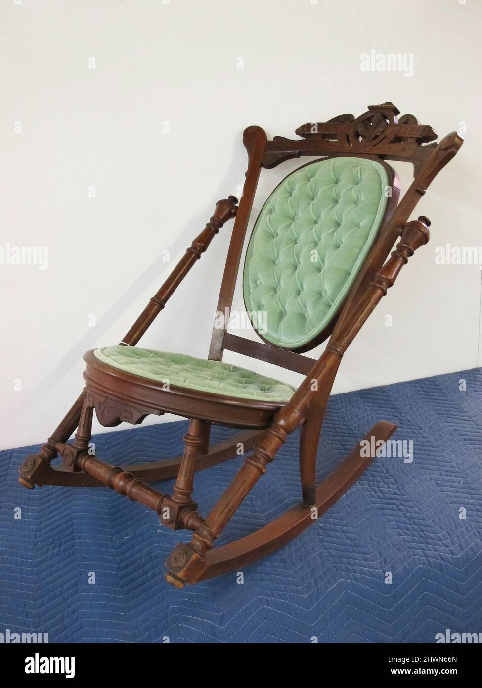 Rocking Chair. Maker: George Hunzinger, American, 1835–1898 Stock Photo