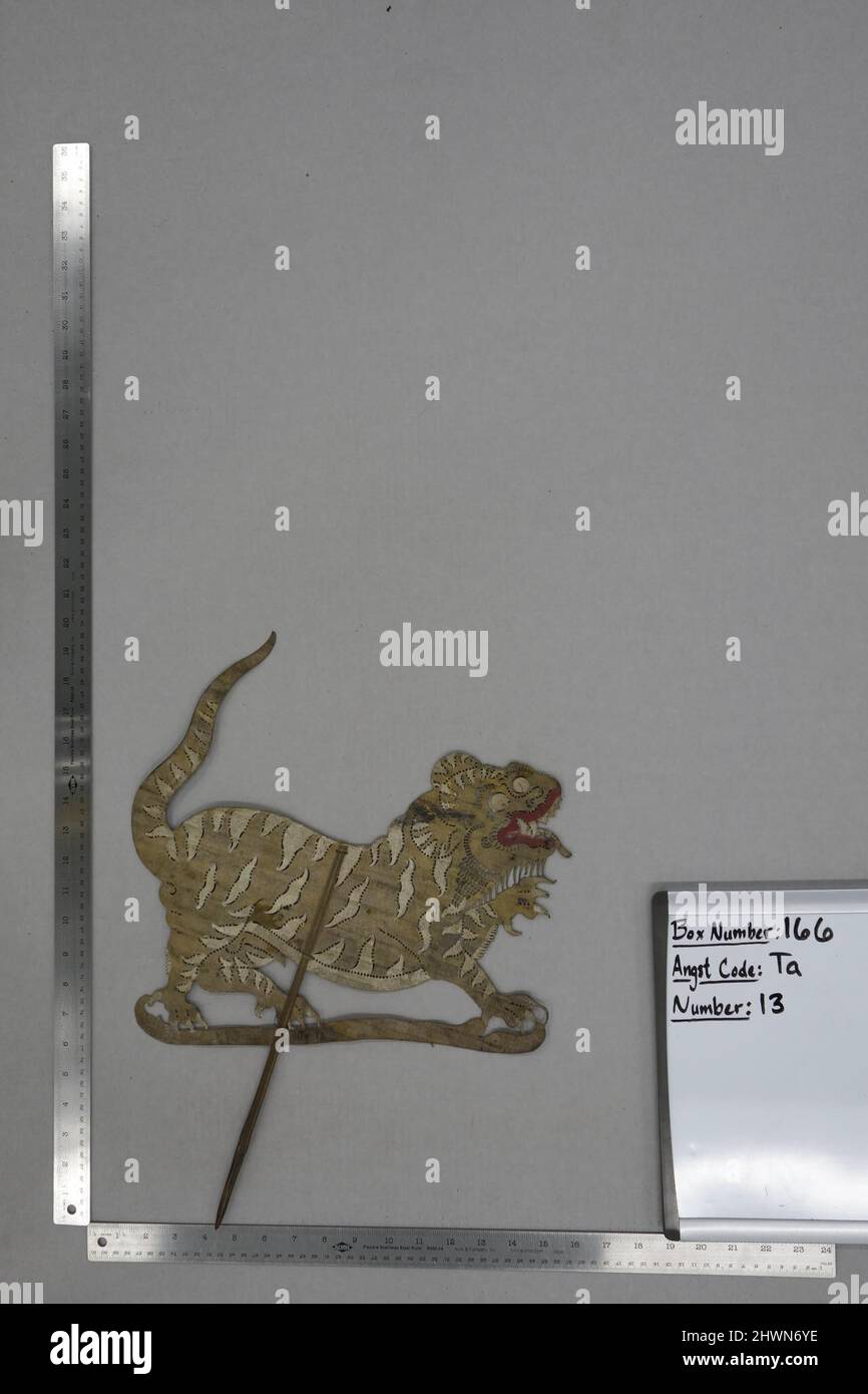 Shadow Puppet (Wayang Kulit) of Macan Stock Photo Alamy