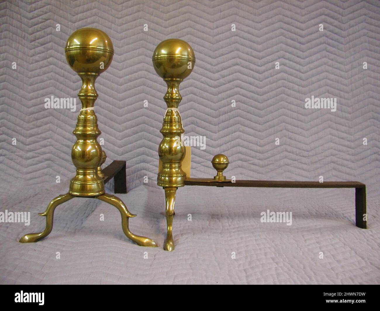 Andirons Stock Photo
