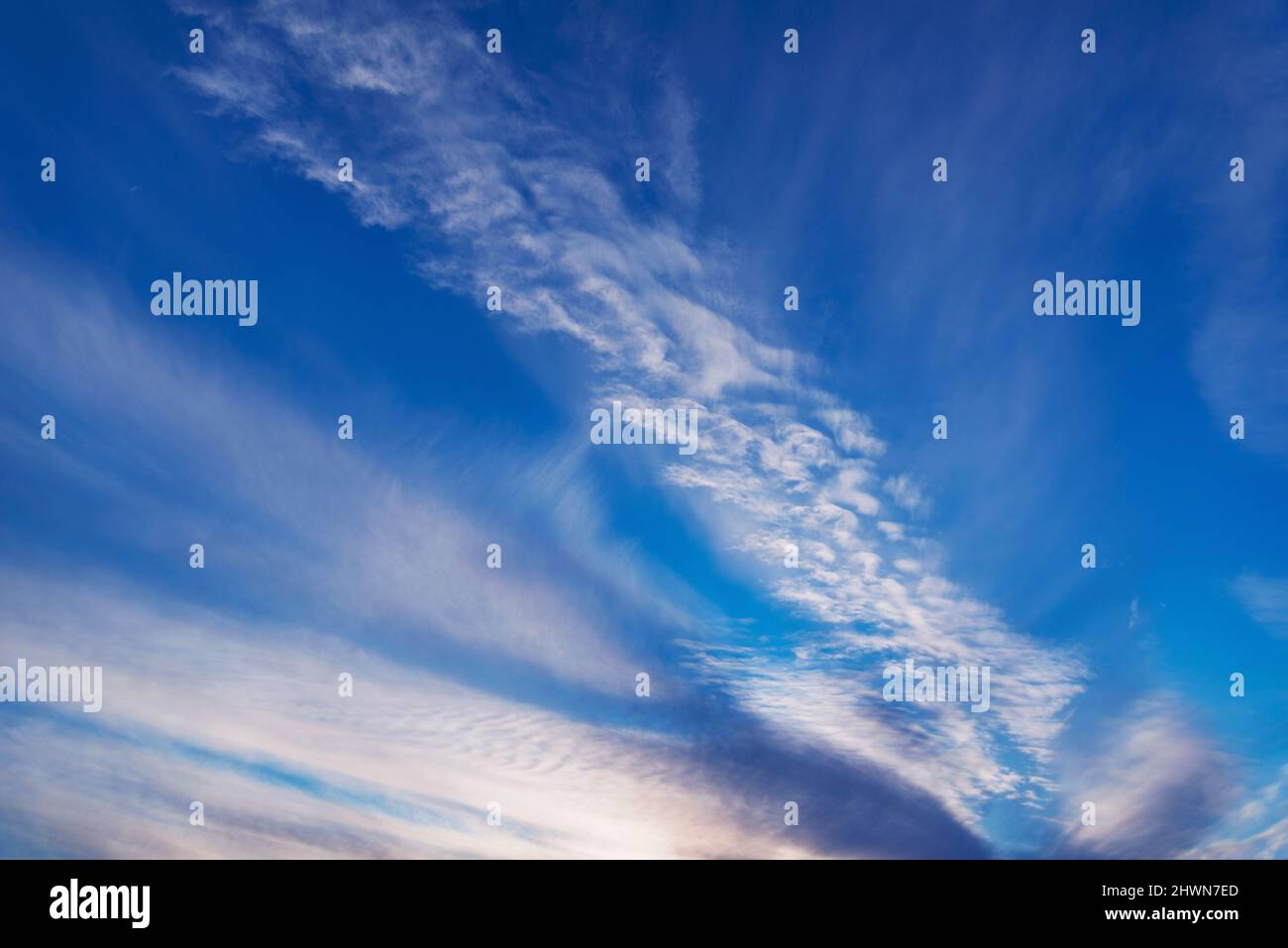 Amazing cloudscape on the sky at sunset time after rain Stock Photo - Alamy