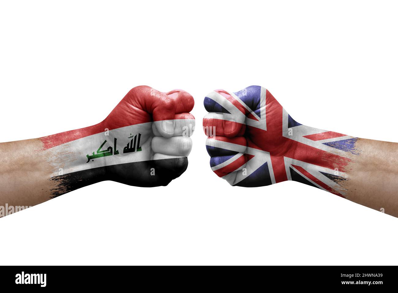 Iraq united kingdom flag hi-res stock photography and images - Alamy