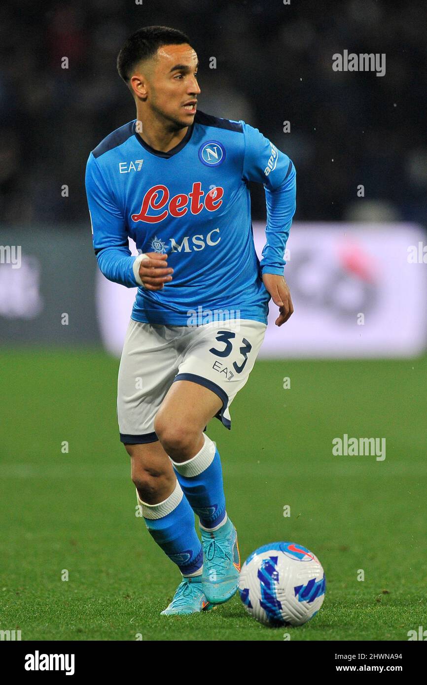 Napoli, Italy. 06th Mar, 2022. Faouzi Ghoulam player of Napoli, during the match of the Italian Serie A league between Napoli vs Milan final result, Napoli 0, Milan 1, match played at the Diego Armando Maradona stadium. Napoli, Italy, March 06, 2022. (photo by Vincenzo Izzo/Sipa USA) Credit: Sipa USA/Alamy Live News Stock Photo