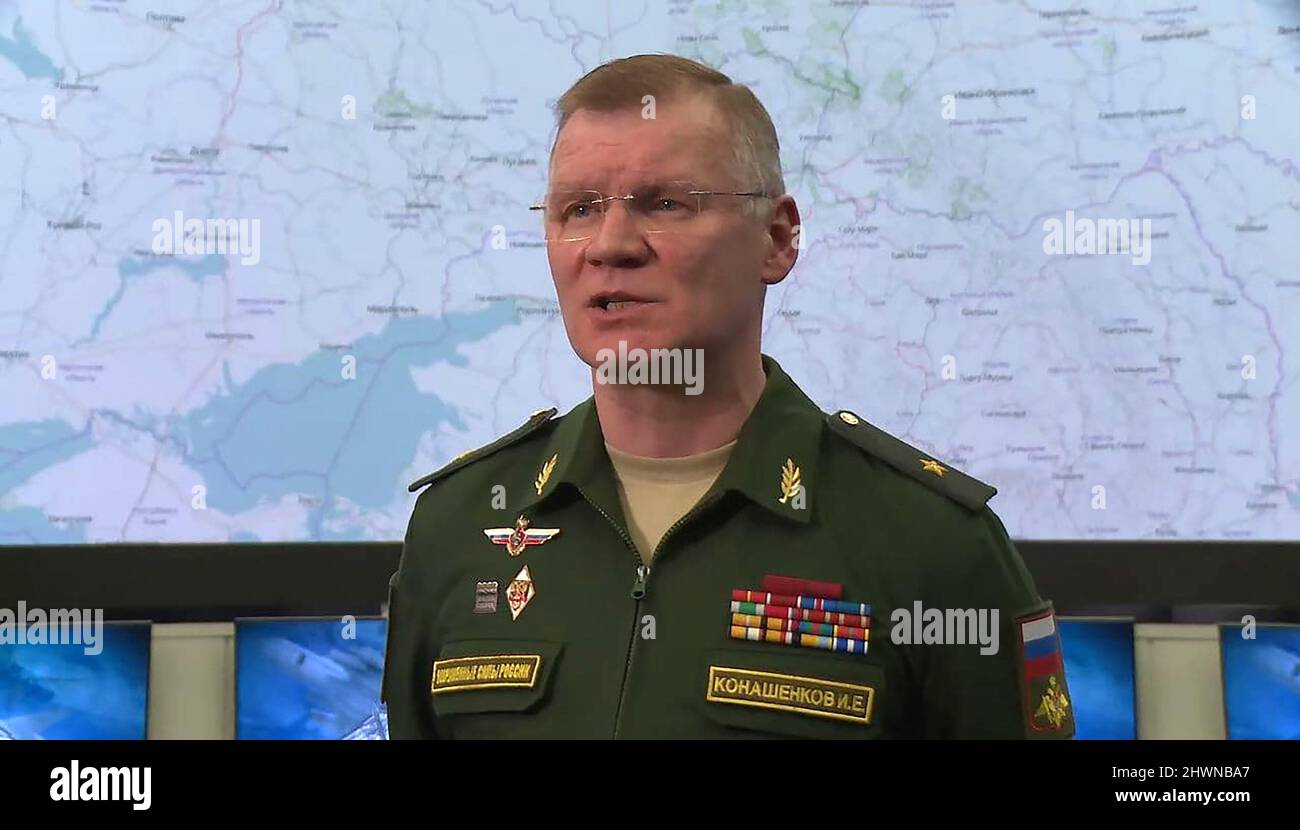 Moscow, Russia. 06th Mar, 2022. This video grab taken from a handout ...