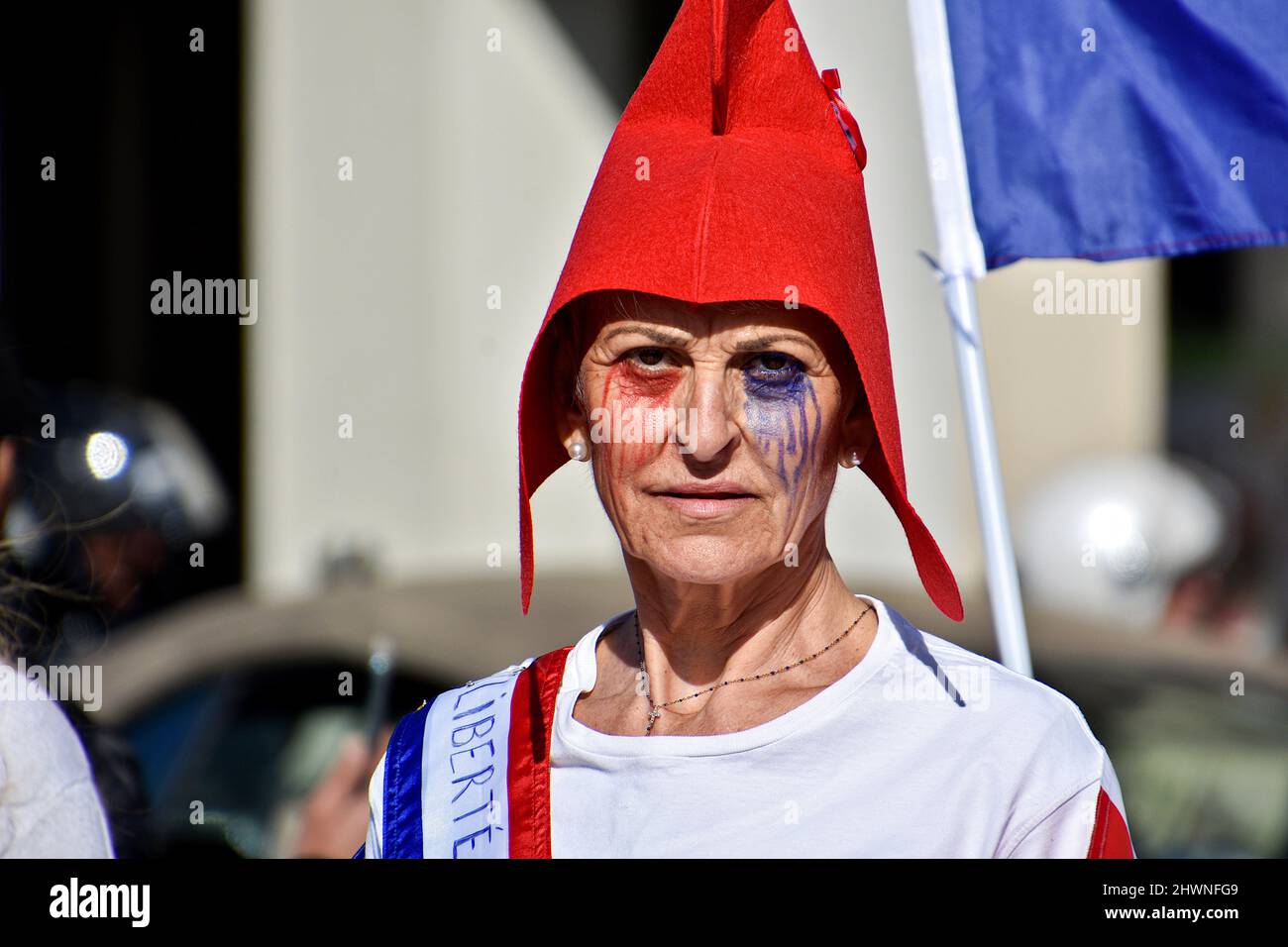 Phrygian cap woman hi-res stock 