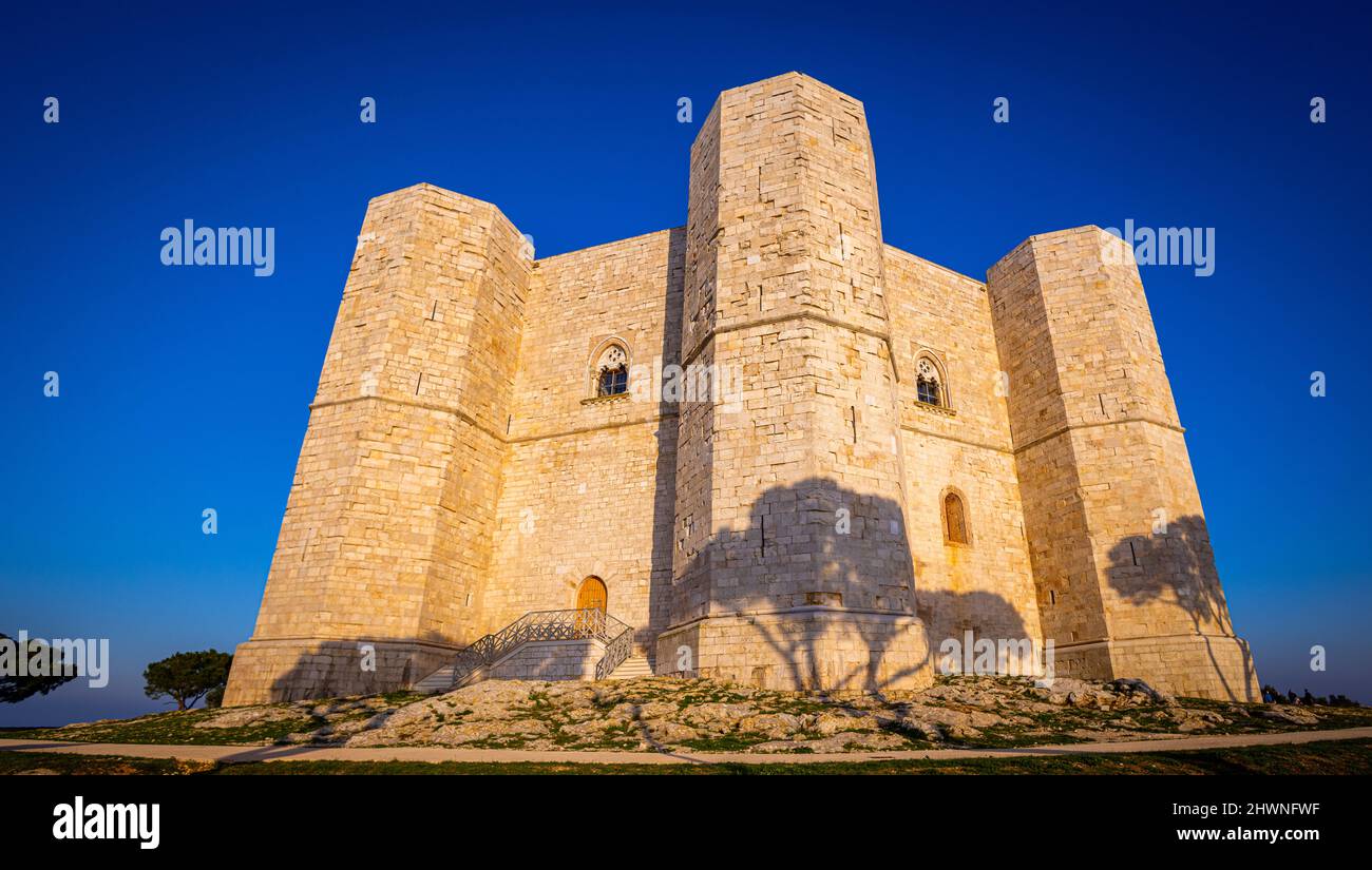 Castel del Monte in Apulia Italy is a popular landmark and tourist attraction Stock Photo Alamy