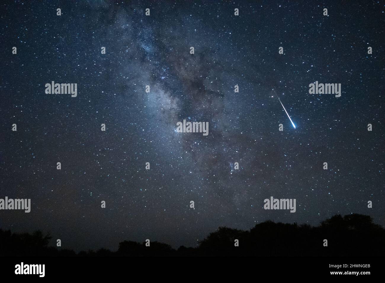 Lyrids Meteor Shower Stock Photo - Alamy