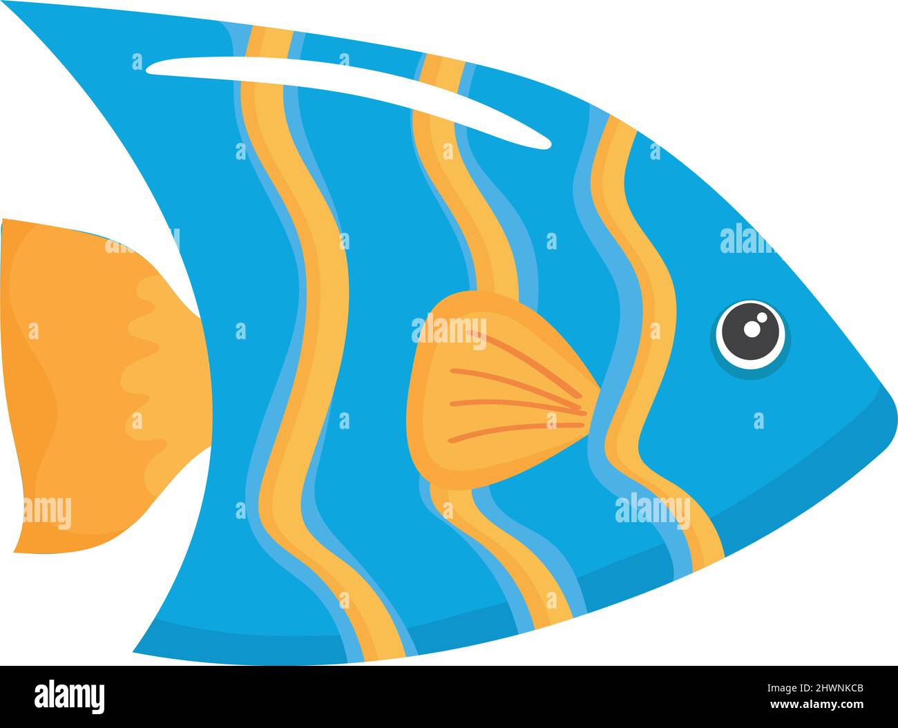 blue fish marine life Stock Vector Image & Art - Alamy