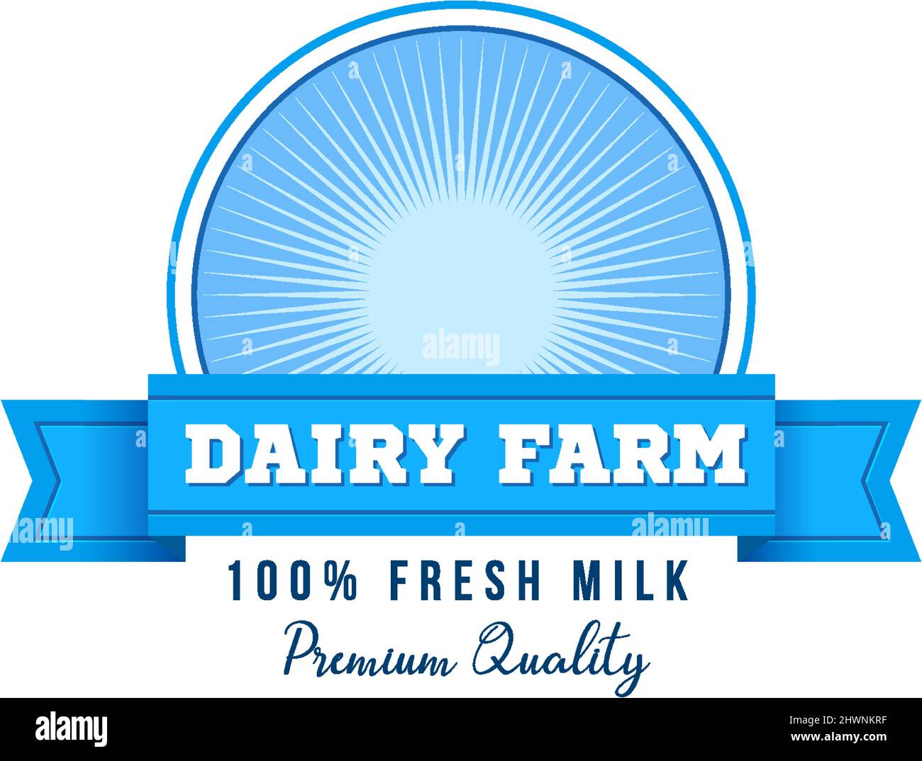 A Dairy farm text label illustration Stock Vector Image & Art - Alamy