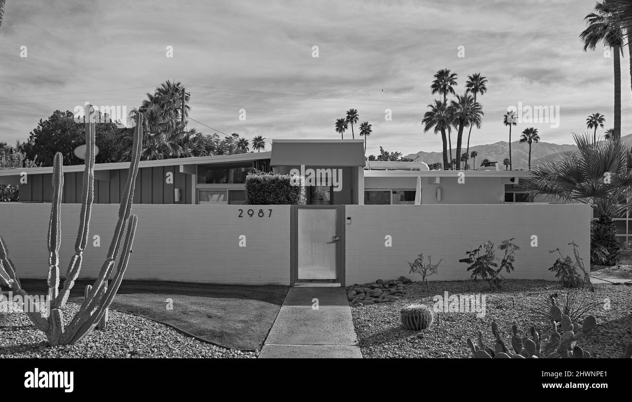 Palm Springs Mid Century Modern Stock Photo Alamy