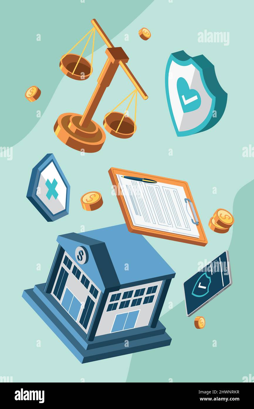 insurance policy service concept Stock Vector Image & Art - Alamy