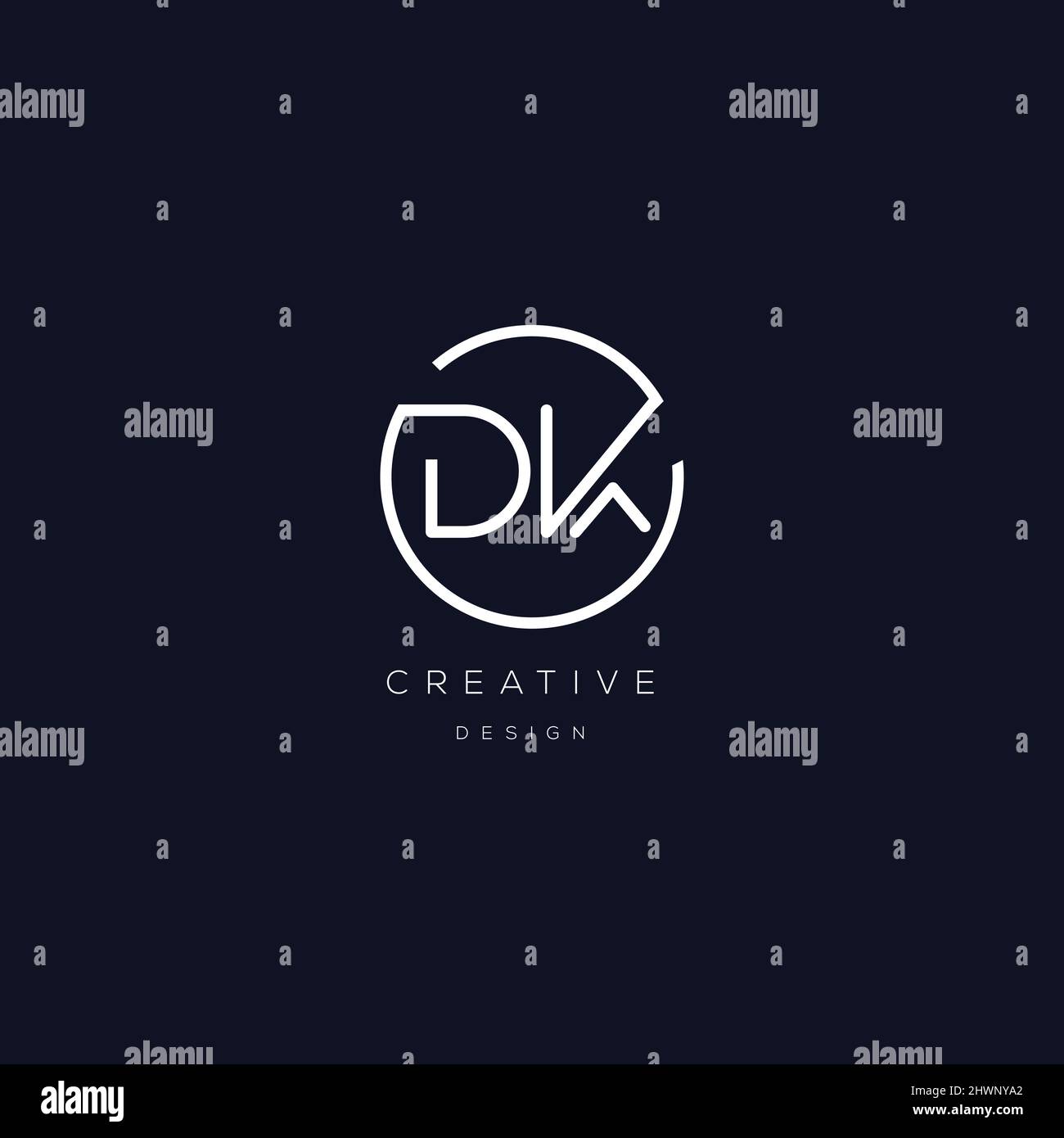 DK logo letter modern design Stock Vector Image & Art - Alamy
