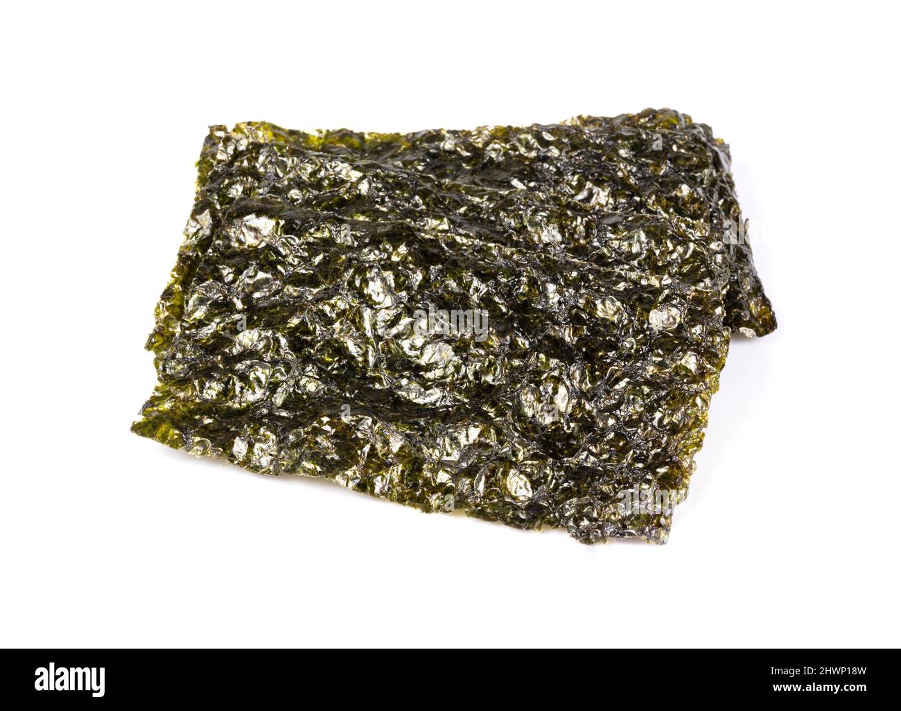 Dry japanese seaweed isolated on white background Stock Photo Alamy