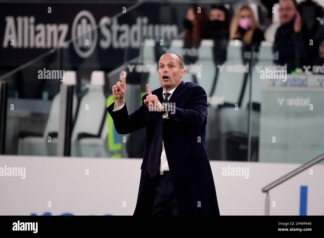Massimiliano Allegri head coach of Juventus FC during the Serie A 2021/ ...