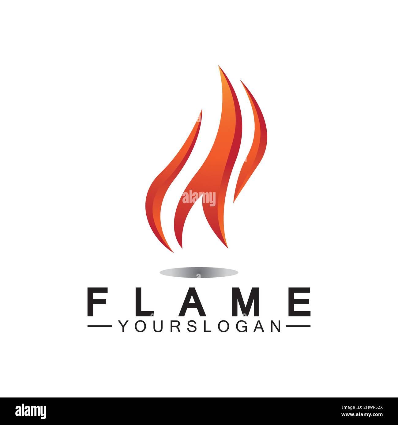 Fire Flame Logo design vector template Stock Vector