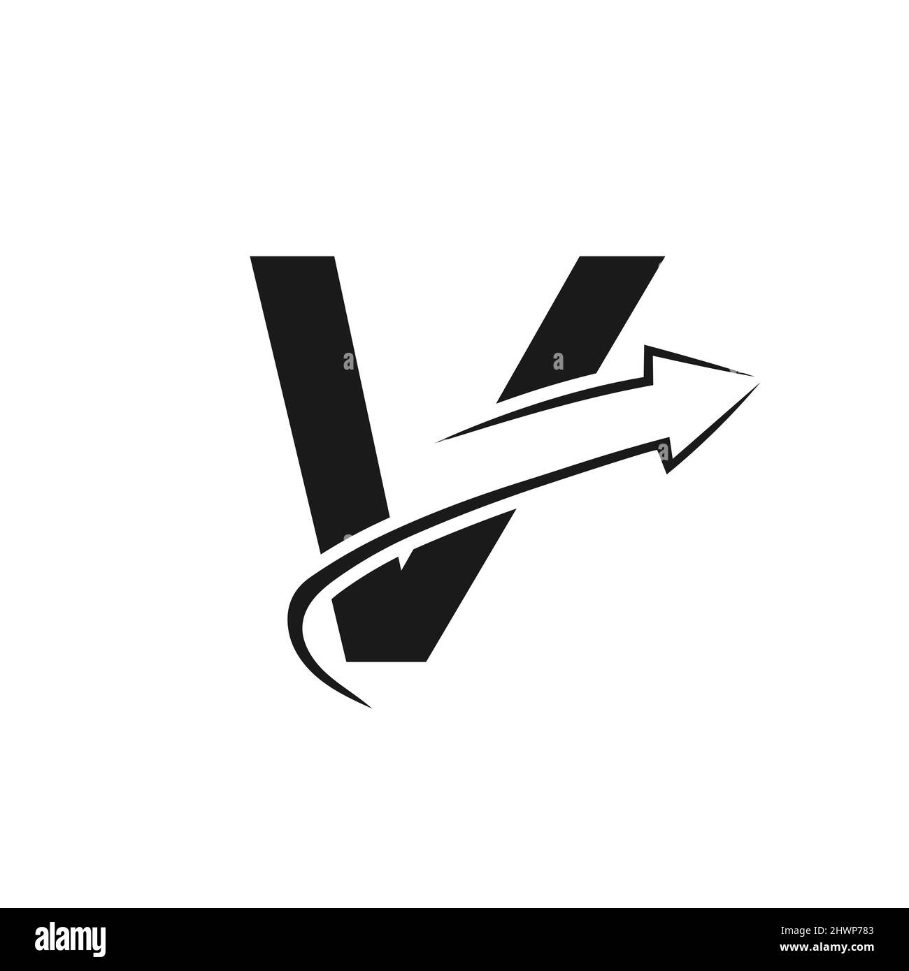Letter v logo Black and White Stock Photos & Images - Alamy