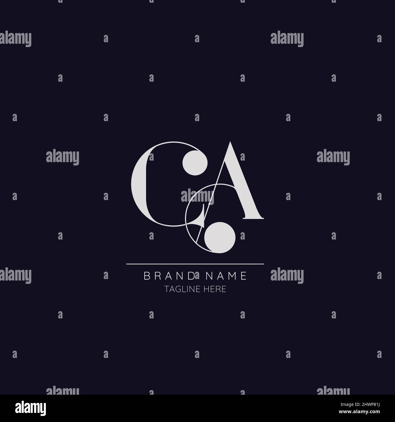 Letter CA Logo Template vector icon design Stock Vector Image & Art - Alamy