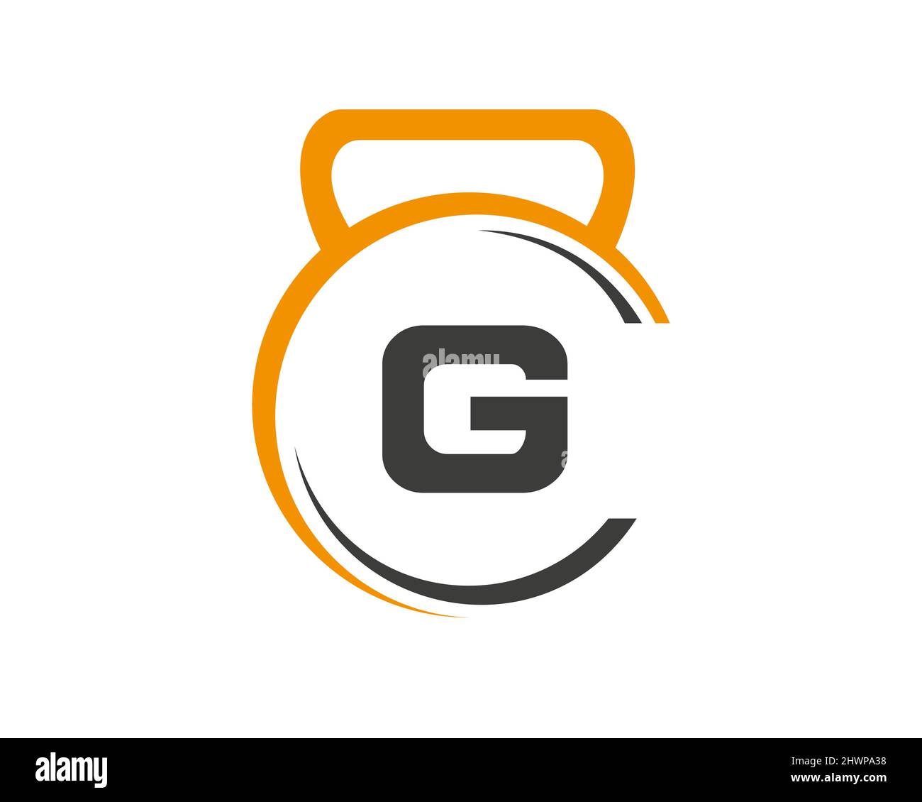 Fitness logo with G letter concept. Gym logo with G letter vector