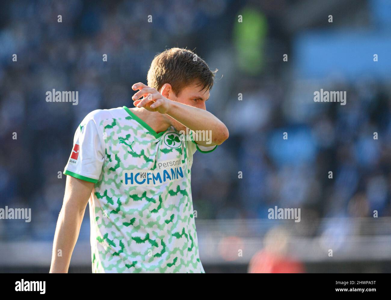 Max CHRISTIANSEN (FUE) disappointed. Soccer 1st Bundesliga, 25th matchday, VfL Bochum (BO) - Greuther Furth (FUE) 2: 1, on March 5th, 2022 in Bochum/Germany. #DFL regulations prohibit any use of photographs as image sequences and/or quasi-video # Â Stock Photo